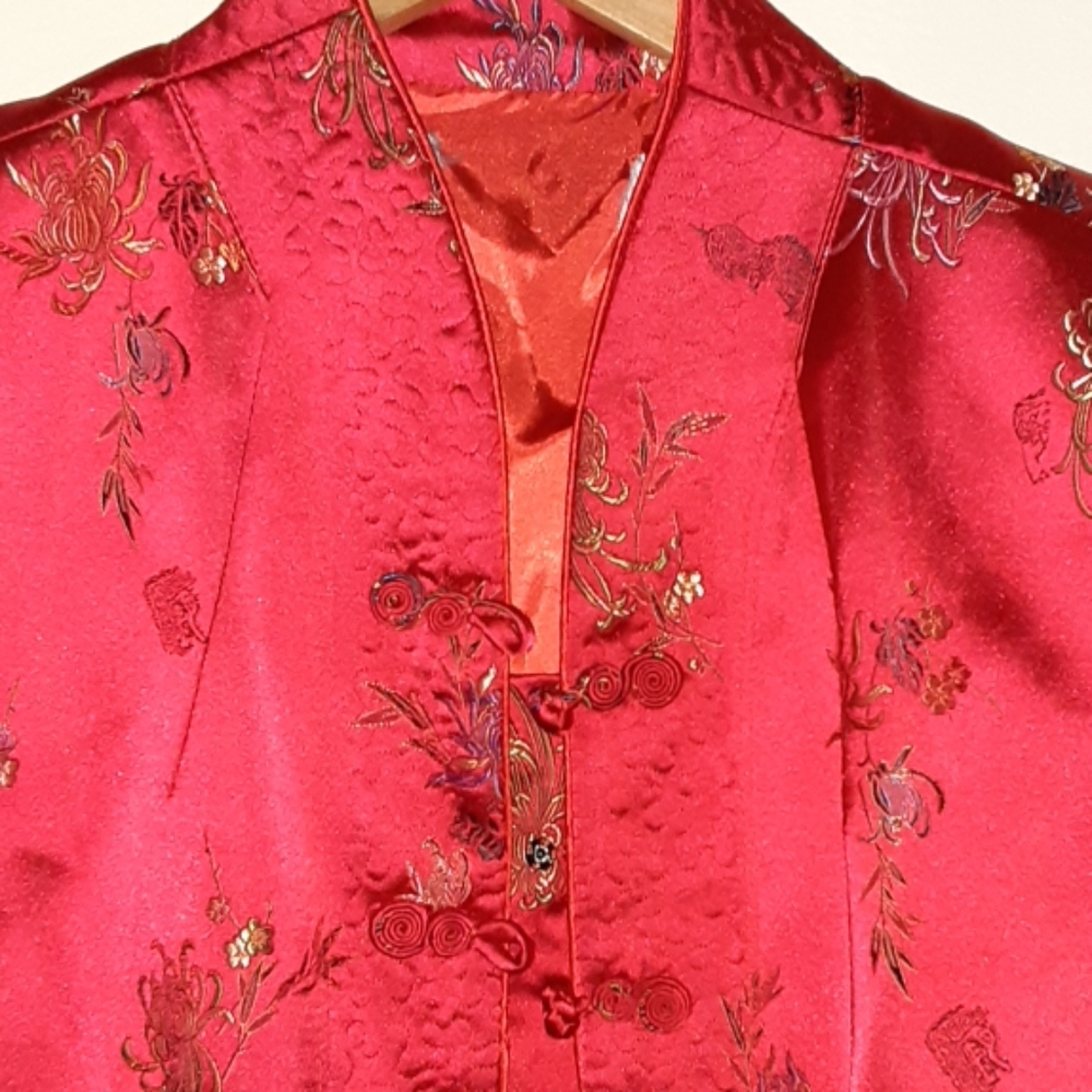 Japanese Red Silk Jacket